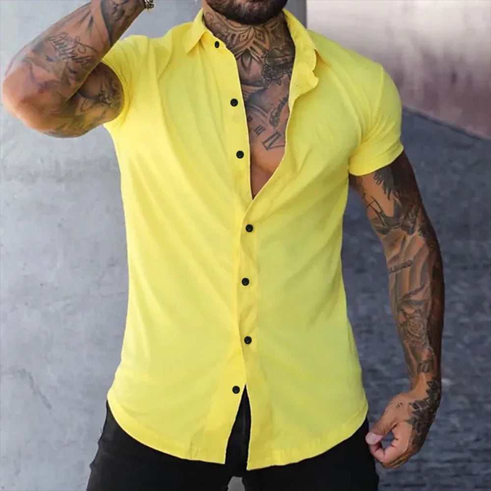 Gideon | Slim Fit Short Sleeve Shirt 8