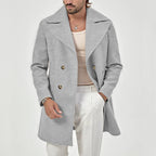 Men's Double-Breasted Peacoat with Wide Lapels 2
