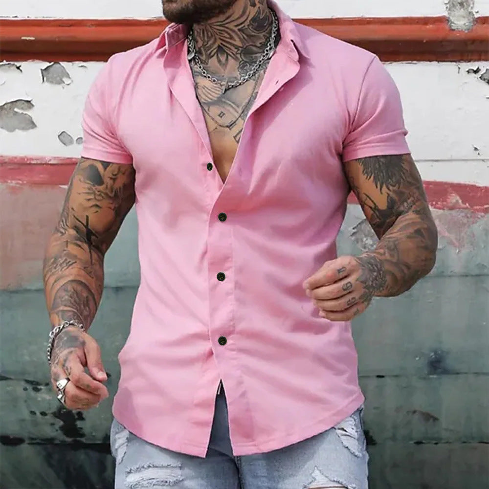 Gideon | Slim Fit Short Sleeve Shirt 7
