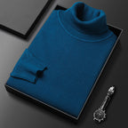 Men's Ribbed Turtleneck Sweater with Long Sleeves 6