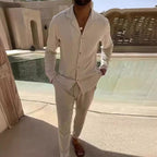 Westley | Timeless Long Sleeve and Fitted Pant Set 1