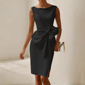 Quinn | Stylish Sleeveless Ribbon Waist Dress 5