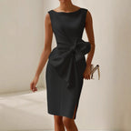 Quinn | Stylish Sleeveless Ribbon Waist Dress 5