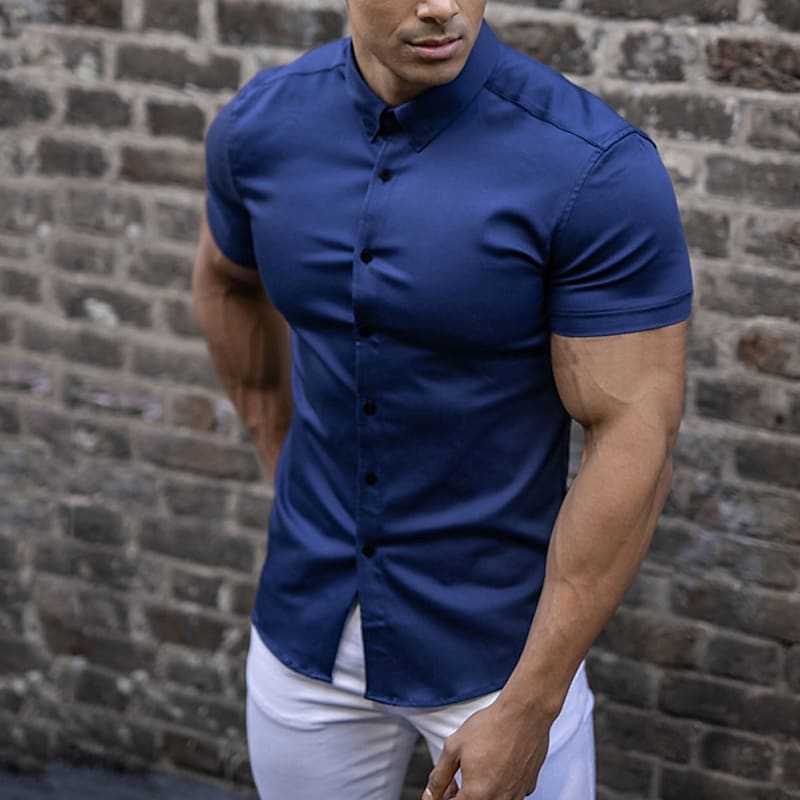 Gideon | Slim Fit Short Sleeve Shirt 5