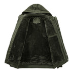 Men's Hooded Field Jacket with Sherpa Lining and Cargo Pockets 5
