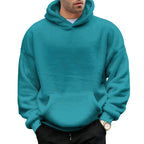 Men's Oversized Sherpa Fleece Hoodie Pullover 5