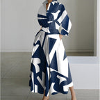 Vienna | Elegant Front Wrap Collared Maxi Dress 7