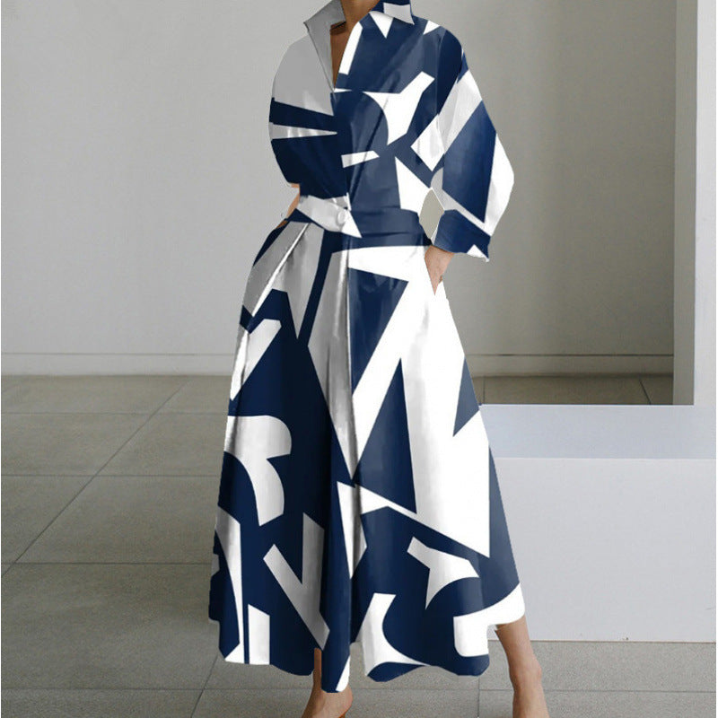 Vienna | Elegant Front Wrap Collared Maxi Dress 7