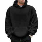 Men's Oversized Sherpa Fleece Hoodie Pullover 4