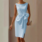 Quinn | Stylish Sleeveless Ribbon Waist Dress 3