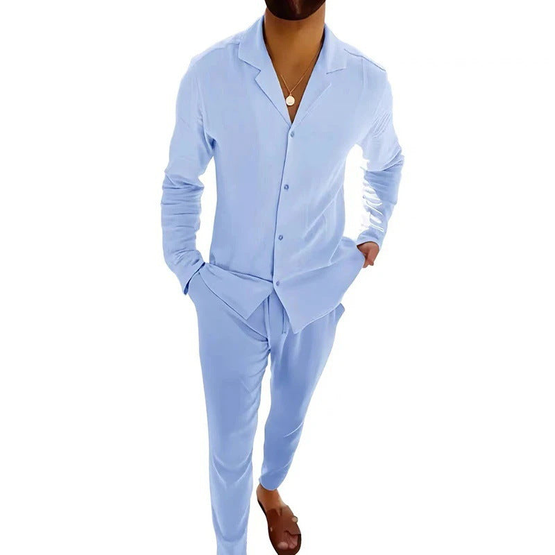 Westley | Timeless Long Sleeve and Fitted Pant Set 4