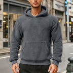 Men's Oversized Sherpa Fleece Hoodie Pullover 10