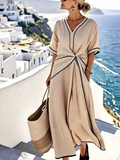 Sienna | Elegant Flattering V-Neck Dress 2