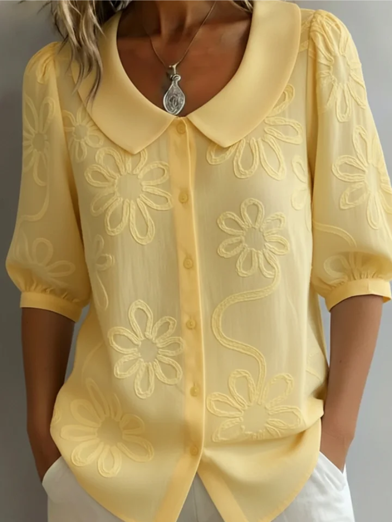 Verity | Stylish Embroidered Floral Blouse 1