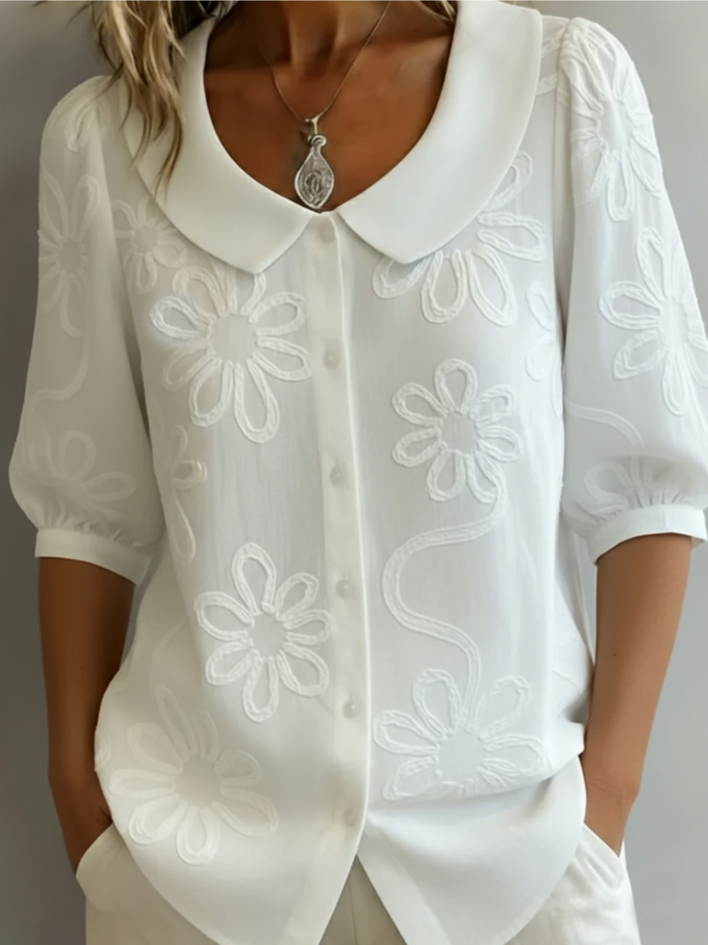 Verity | Stylish Embroidered Floral Blouse 3