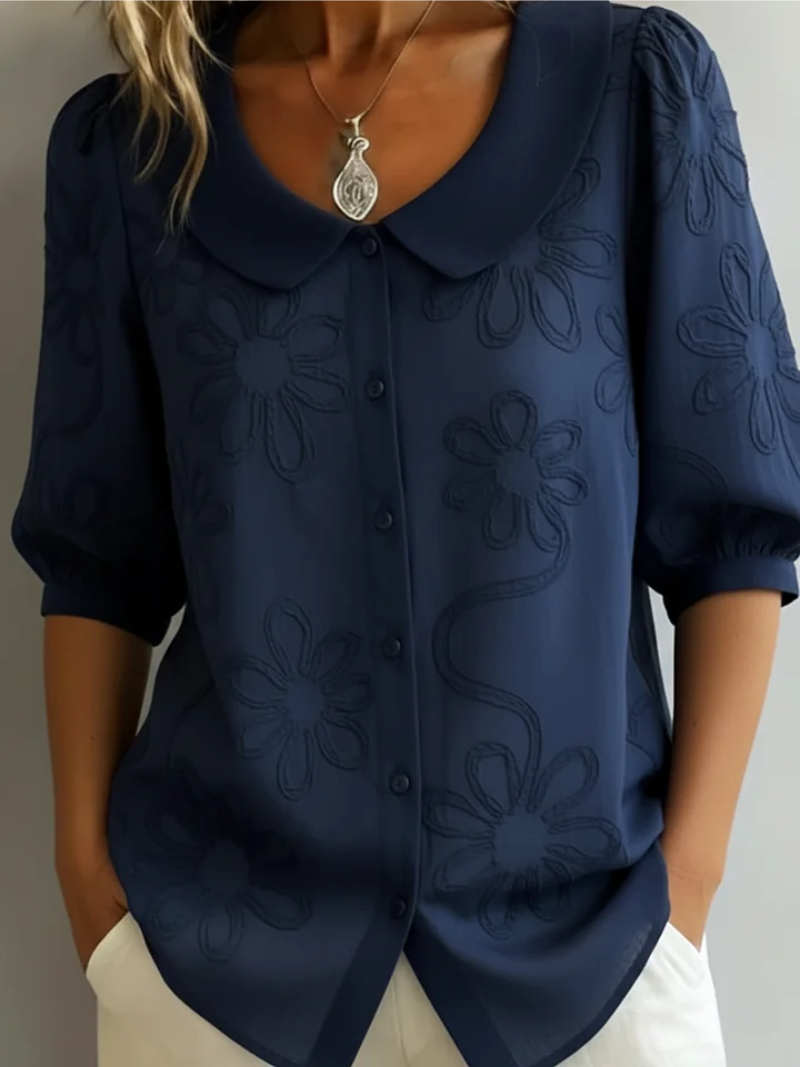 Verity | Stylish Embroidered Floral Blouse 6