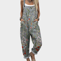 Jocelyn | Comfortable Gray Floral Jumpsuit 1