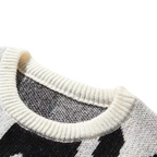 Men's Abstract Colorblock Crew Neck Sweater Loose Fit 6