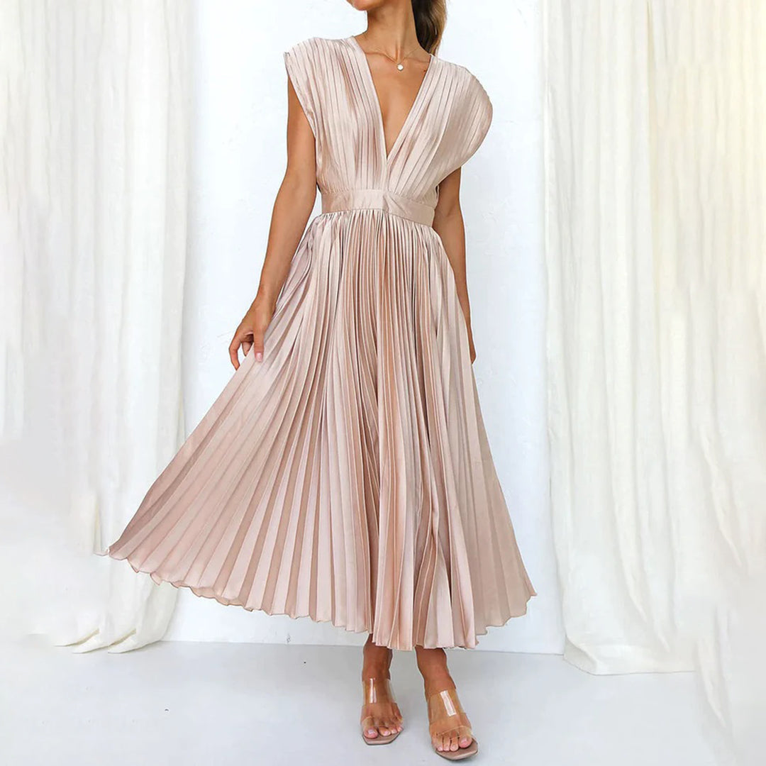 Kimberley | Stylish Sleeveless V-Neck Dress 1