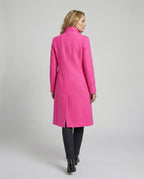 Women's Double-Breasted Long Blazer Coat with Notched Lapel 8