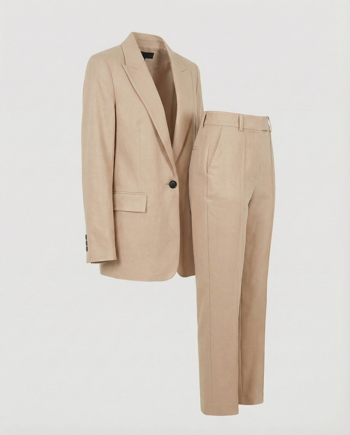 Women's Tailored Blazer Trouser Set Single-Breasted 7