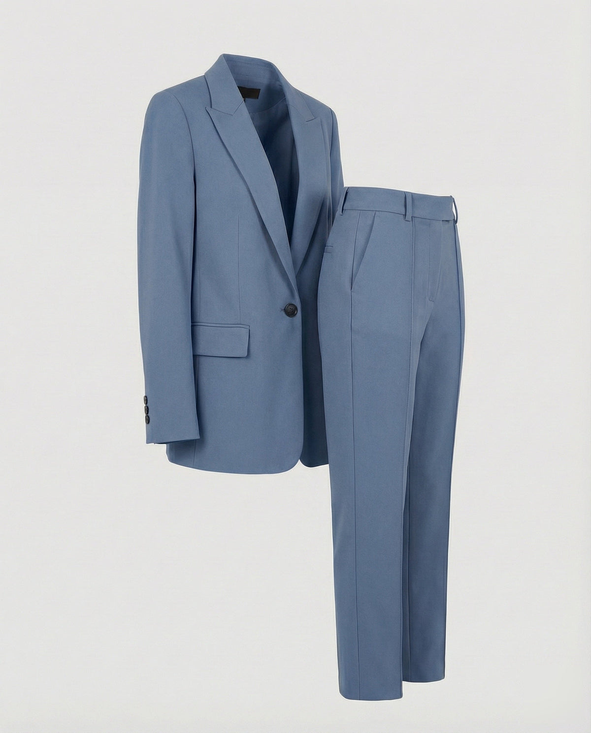 Women's Tailored Blazer Trouser Set Single-Breasted 5