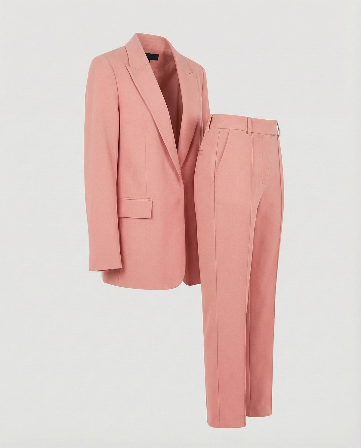 Women's Tailored Blazer Trouser Set Single-Breasted 2