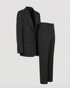 Women's Tailored Blazer Trouser Set Single-Breasted 4