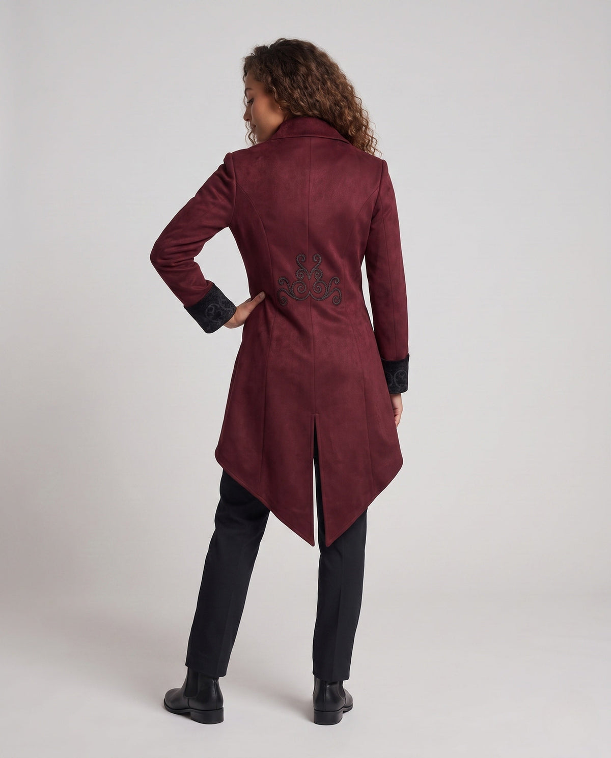 Women's Victorian Tailcoat with Embroidered Detail 6