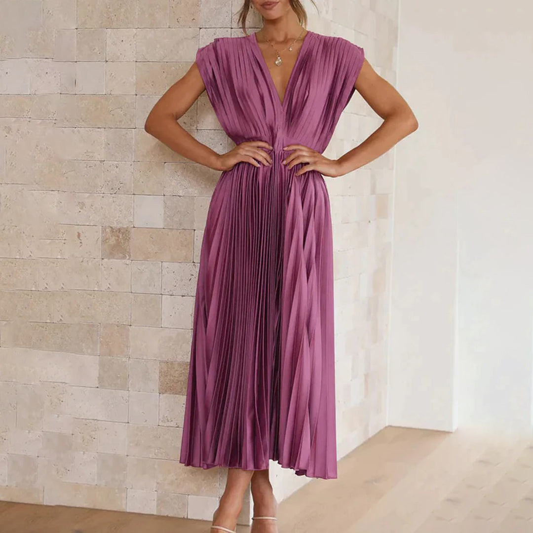 Kimberley | Stylish Sleeveless V-Neck Dress 13