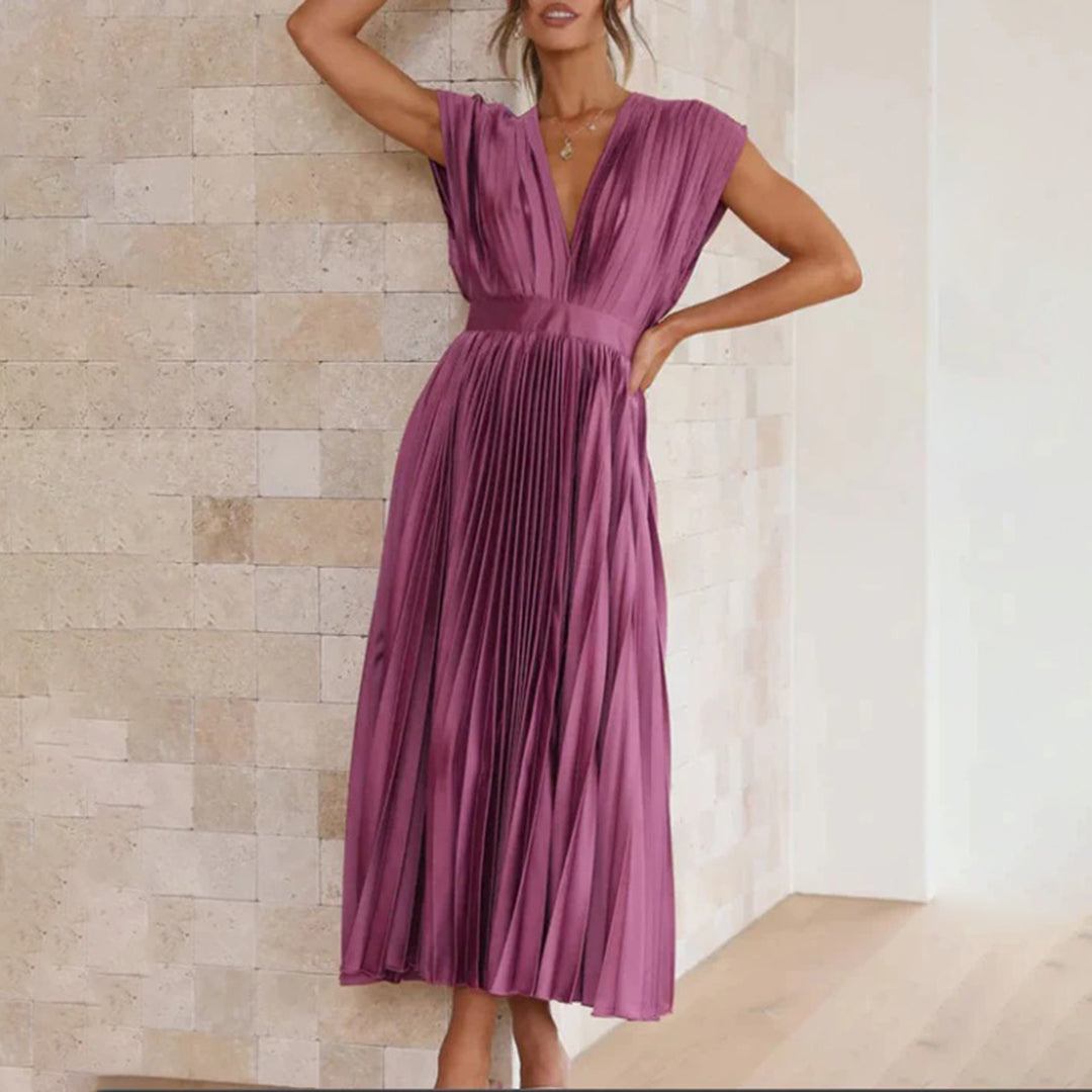 Kimberley | Stylish Sleeveless V-Neck Dress 15