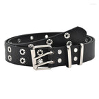 Star Eye Rivet Belt with Double Prong Buckle 6