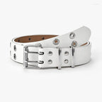 Star Eye Rivet Belt with Double Prong Buckle 5