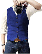 Arthur | Classic Herringbone Tweed Waistcoat 9