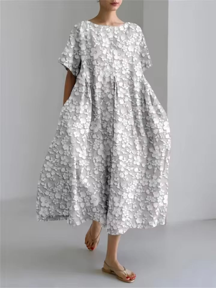 Fenella | Elegant Loose Round Neck Dress 14