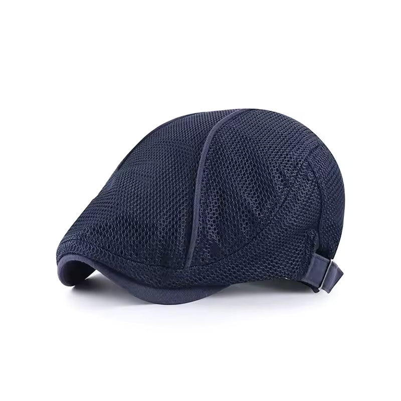 Elliot | Classic Textured Mesh Flat Cap 3
