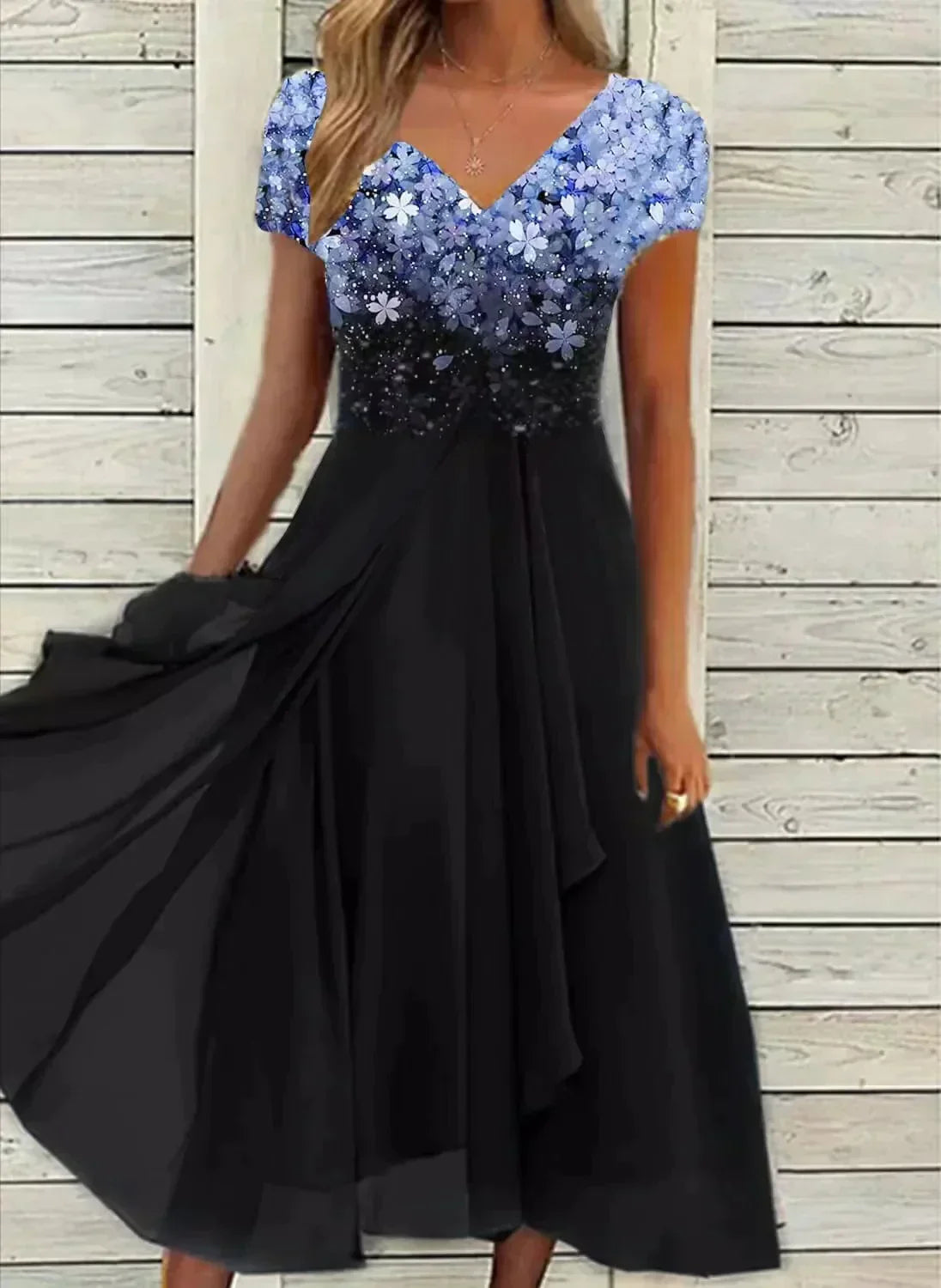 Lavinia | Floral Wedding Evening Dress 1