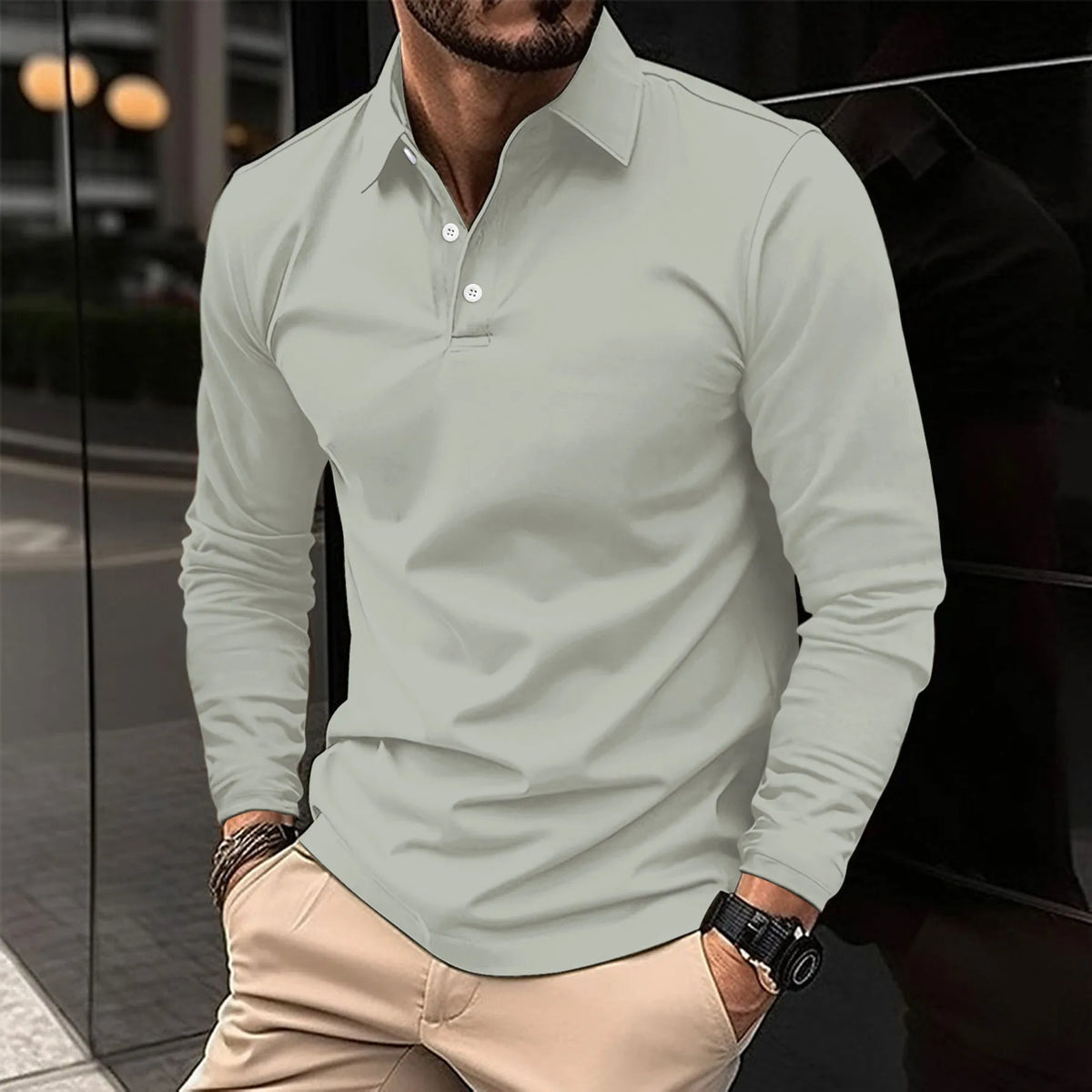 Luca | Smart Casual Long-Sleeved Polo 5