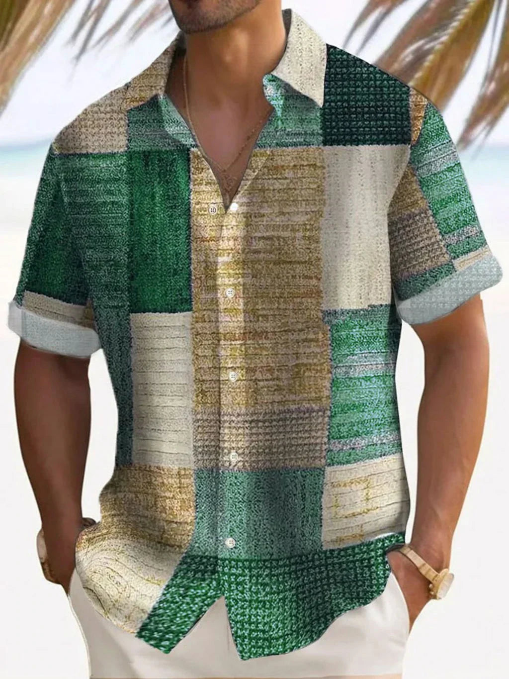 Luca | Vintage Patchwork Summer Shirt 9