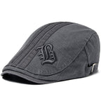 Benjamin | Embroidered Heritage Flat Cap 1