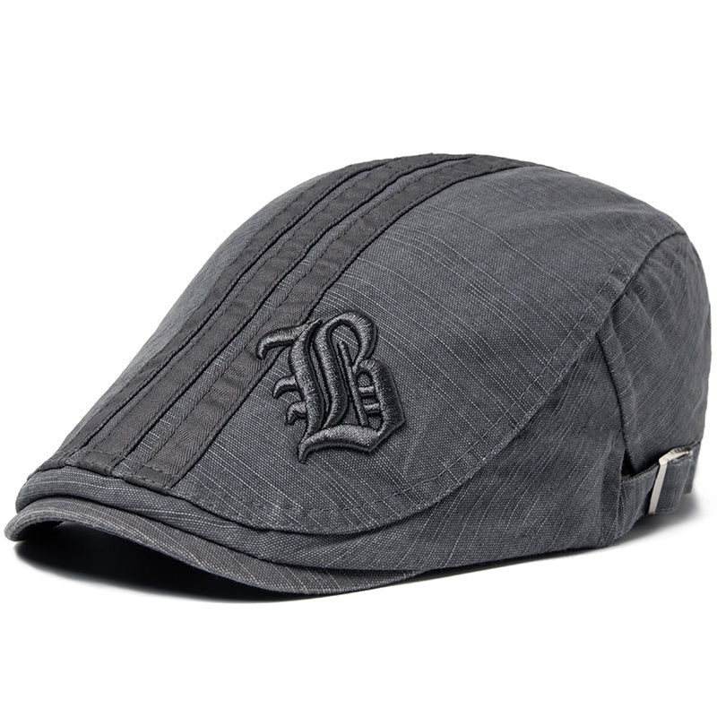 Benjamin | Embroidered Heritage Flat Cap 1