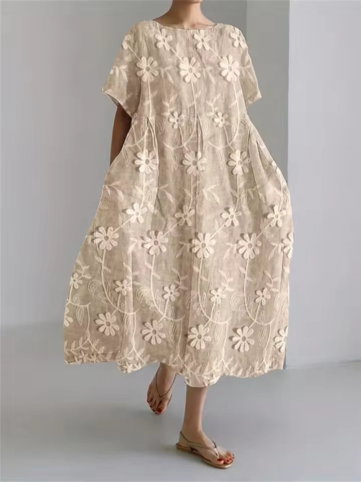 Fenella | Elegant Loose Round Neck Dress 5