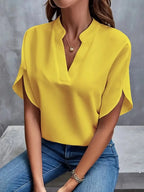 DELIA | SOFT ELEGANT V-NECK BLOUSE 8