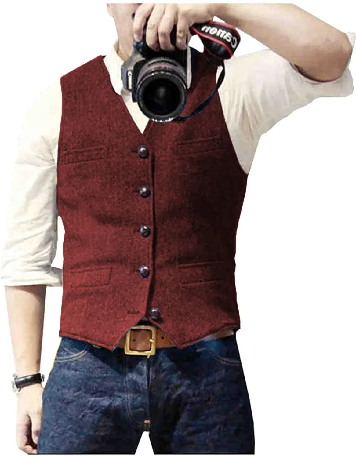 Arthur | Classic Herringbone Tweed Waistcoat 6