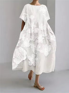 Fenella | Elegant Loose Round Neck Dress 1