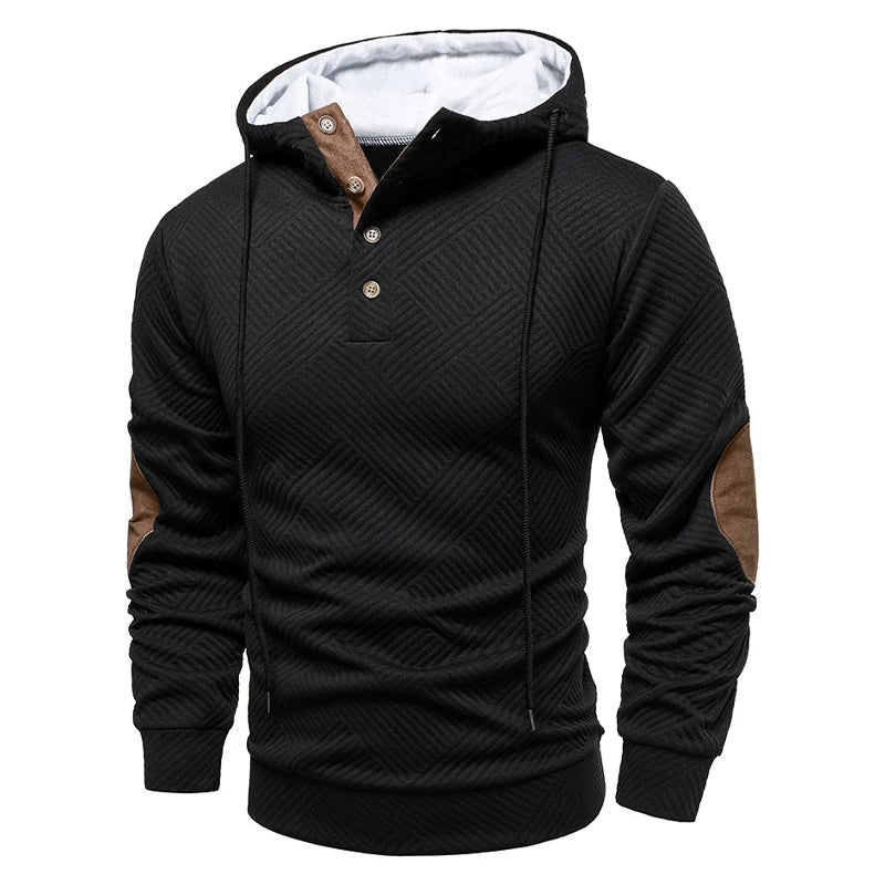 Bradley | Stylish Hooded Button Sweater 2
