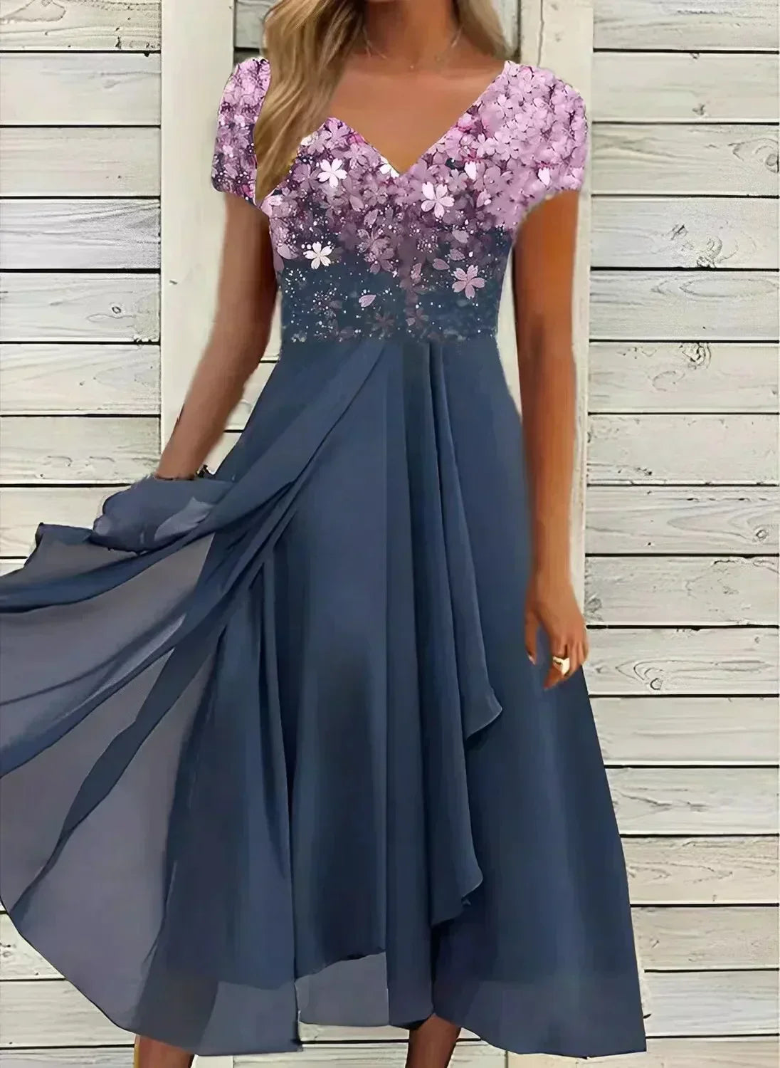Lavinia | Floral Wedding Evening Dress 4