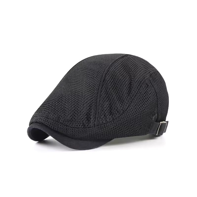 Elliot | Classic Textured Mesh Flat Cap 2