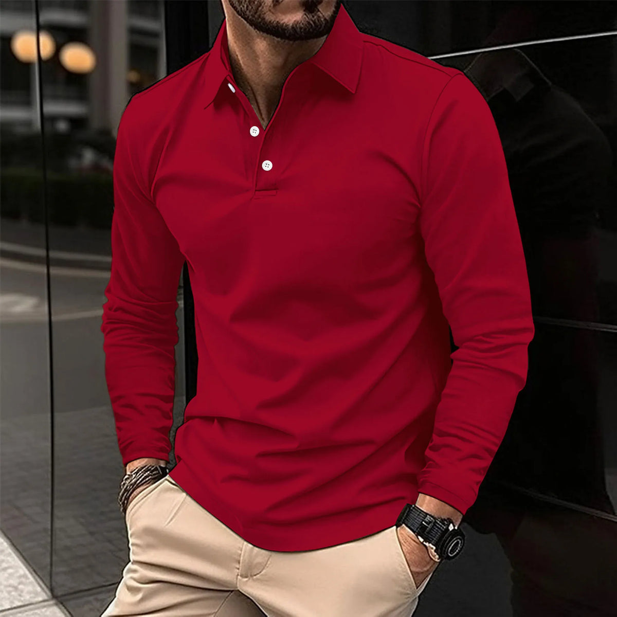 Luca | Smart Casual Long-Sleeved Polo 6