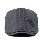 Benjamin | Embroidered Heritage Flat Cap 8